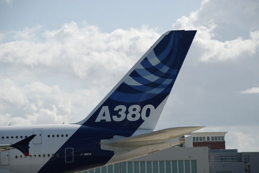 Heckflügel des Airbus A380