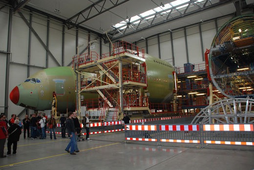 Airbus A380 Fertigung in Hamburg