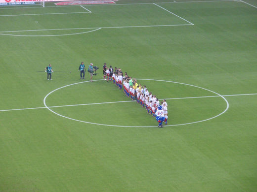 HSV - VfB Stuttgart (2009/2010): Einlauf