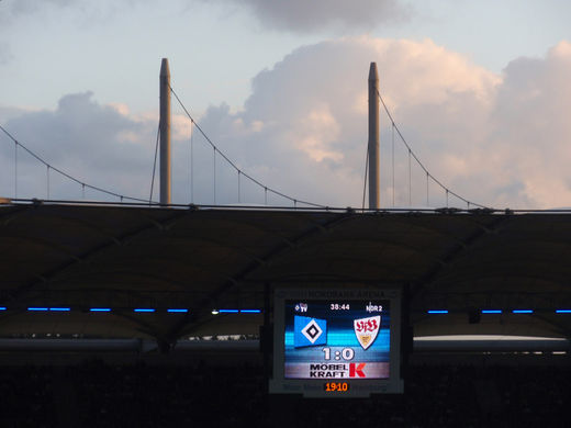 Anzeigetafel - HSV - VfB Stuttgart (2009/2010)