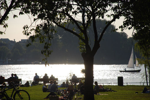 Alsterwiese im Sptsommer