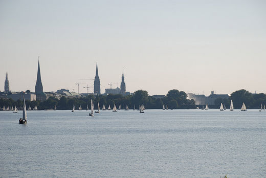 Flaute auf der Aussenalster