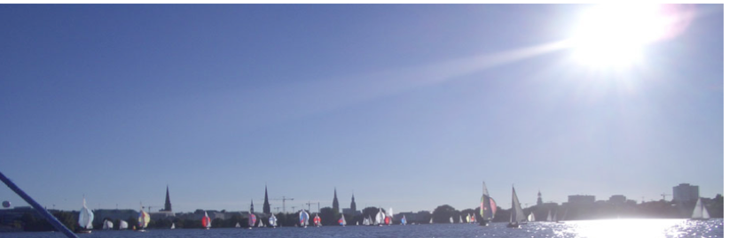 Spinnaker auf der Alster