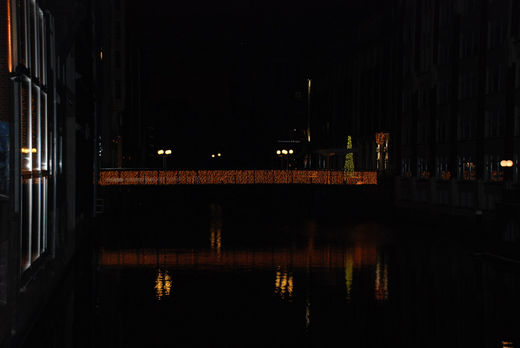 Bleichbrcke weihnachtslich beleuchtet