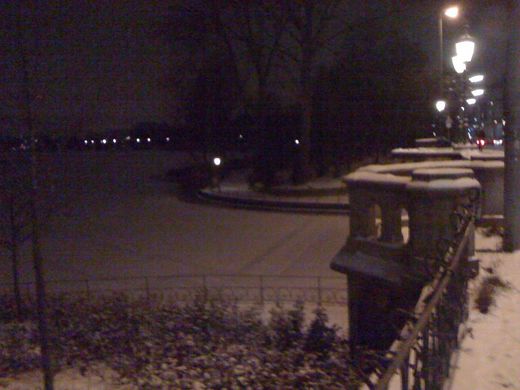 Alstereis Schwanenwikbrücke (5. Januar 2010, 20h)