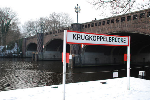 Krugkoppelbrücke im Winter