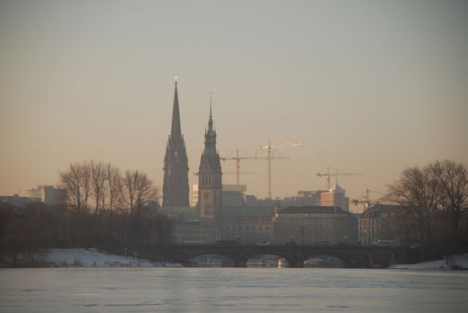 Innenstadt mit Alstereis 2010