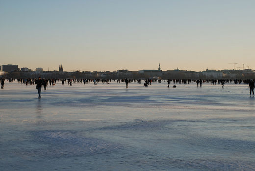 Aussenalster im Winter 2010