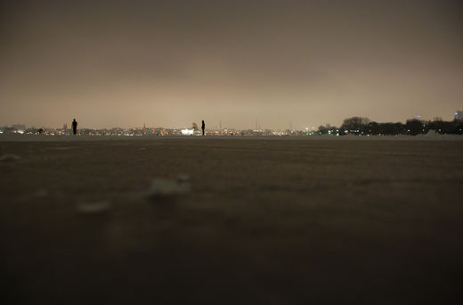 Alstereis bei Nacht
