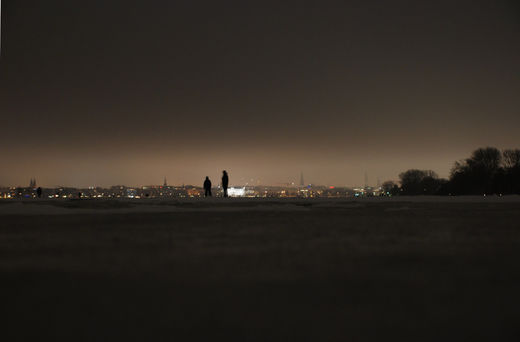 Auf der Alster bei Nacht