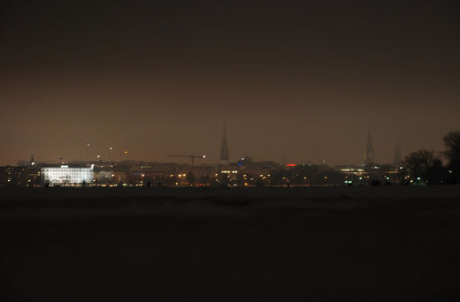 Hamburger Innenstadt im Winter 2010