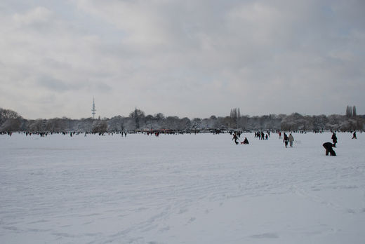 Beschneite Aussenalster