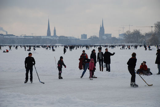 Eishockey auf der Alster