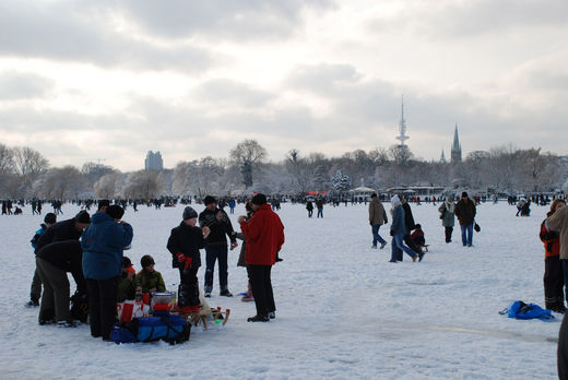 Glhweinpause auf der Aussenalster