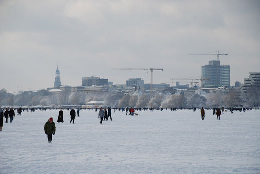 Winter 2010 in Hamburg an der Alster