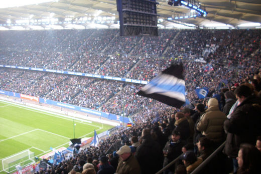 HSV Nordtribne im Februar 2010