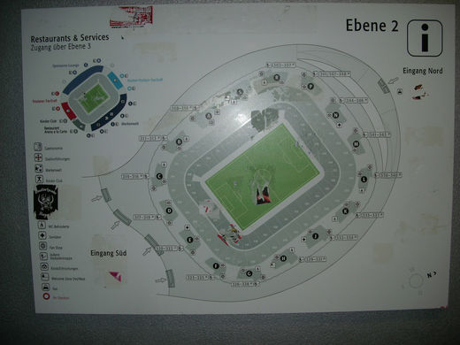 Lageplan Allianz Arena München