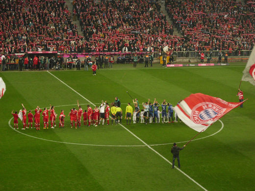 Bundesligaspiel FC Bayern gegen HSV im Februar 2010