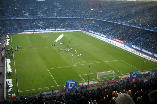 Nach Bundesligaspiel HSV gegen Hertha BSC Berlin 2010