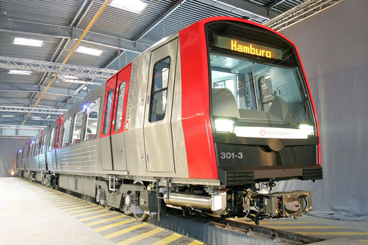 Neuer U-Bahnzug Hamburg Aussenansicht