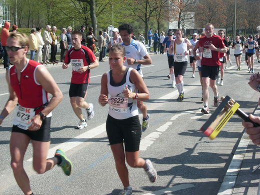 Marathon Hamburg 2010: Läufergruppe City Nord Startnummer 673