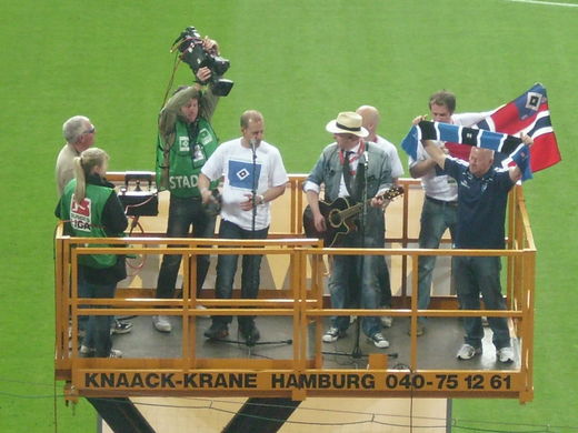 Hamburg meine Perle vor dem Spiel HSV - Nürnberg