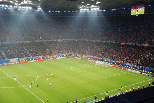 Nordtribne in Hamburg beim Europa League Finale 2010