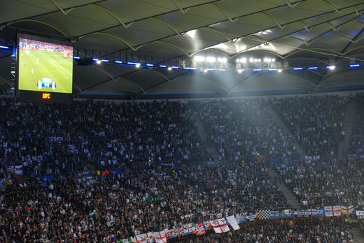 Fulham Fans in Hamburg