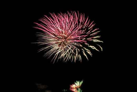 Kirschbltenfestfeuerwerk 2010 in Hamburg