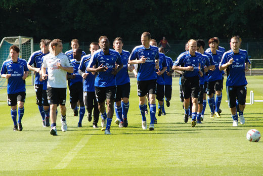 Erste Trainingseinheit beim HSV im Sommer 2010
