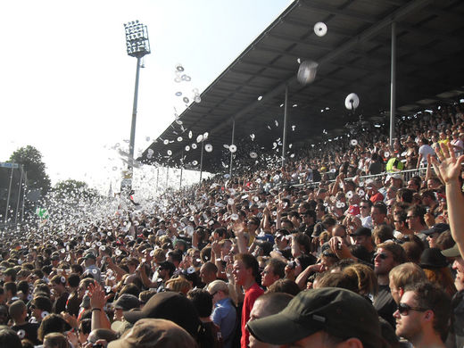 Choreographie der Fans auf der Nordtribne