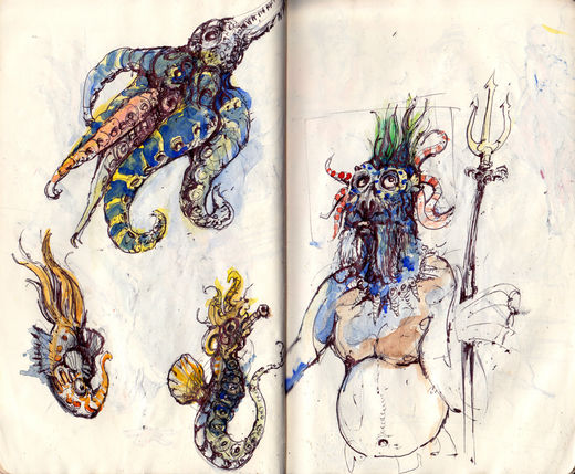 Skizzenbuch, Illustration, Sketches, sketching