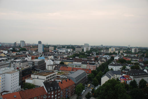 St. Pauli - der Stadtteil - von oben