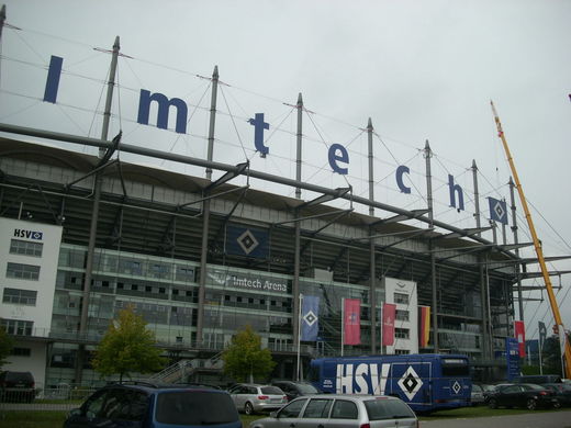 Montage Schriftzug Imtech Arena