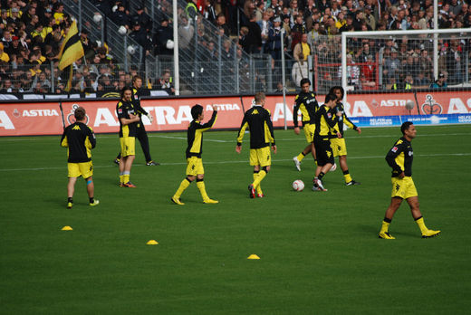 Warmmachen beim BVB