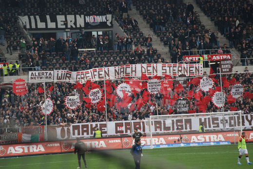 Die Choreo der Ultras