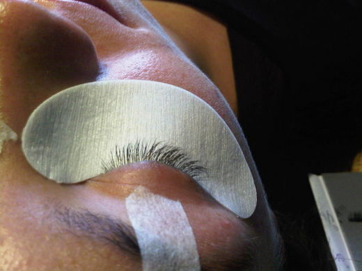 Wimpernverlängerung / Vorher