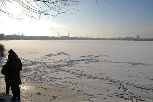 Alster im Dezember 2010