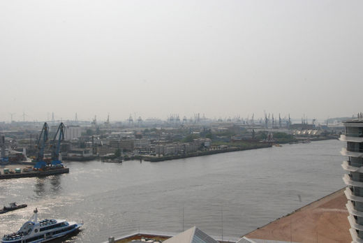 Hamburger Hafen - Blick vom Riesenrad