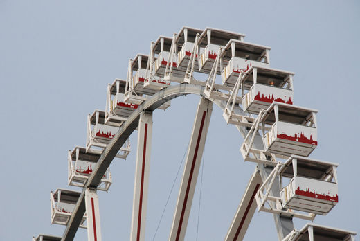 Gondeln im Steiger Riesenrad