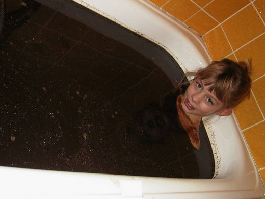 Moorbad 3kg in der Badewanne