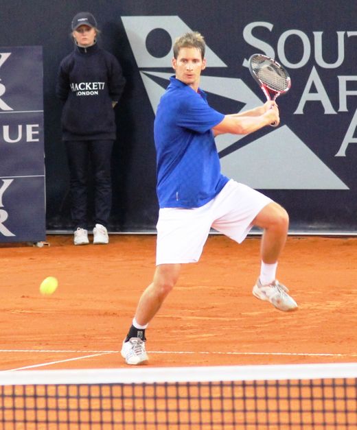 Florian Mayer im Spiel gegen Nicolas Almagro