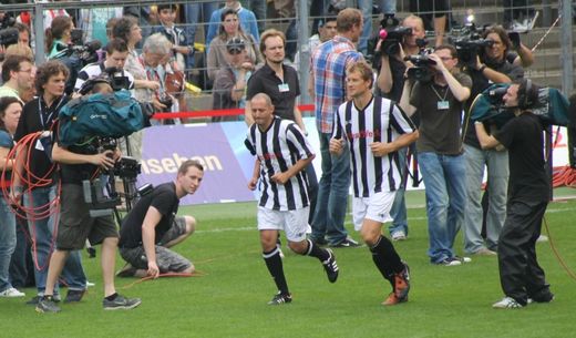 Olaf Thon und Jens Lehmann