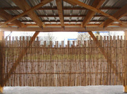 Rollzaun für Carport-Verkleidung