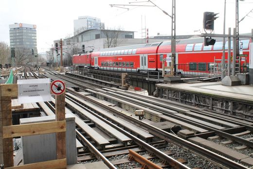 S- und Fernbahngleise