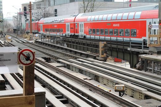 S- und Fernbahngleise