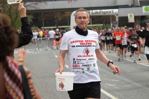 Marathon Hamburg 2012: Spendensammler