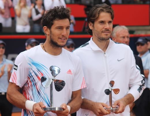 Sieger Juan Monaco (ARG) und Zweiter Tommy Haas