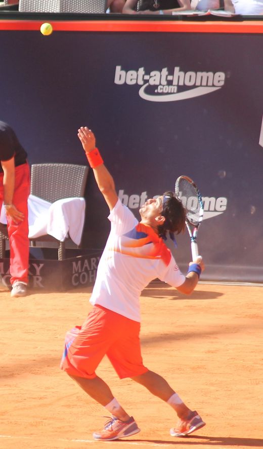 Aufschlag Fognini