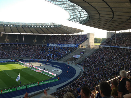 Gästekurve Olympiastadion Berlin